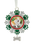 Orn Pawprint Snowflake