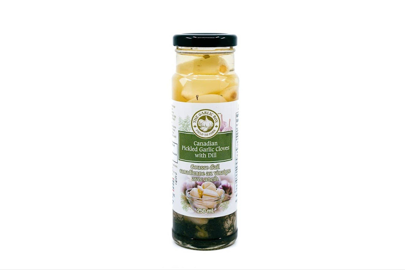 Canadian Pickled Garlic Cloves with Dill — Dutch Growers Regina