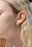 18K Gold PVD Stainless Steel Heart Huggie Earrings