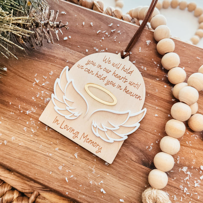 Infant Loss Wood Christmas Ornament