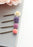 Flower Bobby Pins - Purple and Hot Coral Pink