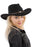 Buffalo Skull Belt Tycoon Retro Faux Wool Felt Cowboy Hat