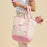 Ecofriendly Cotton Canvas Carry Tote with Charm Holder