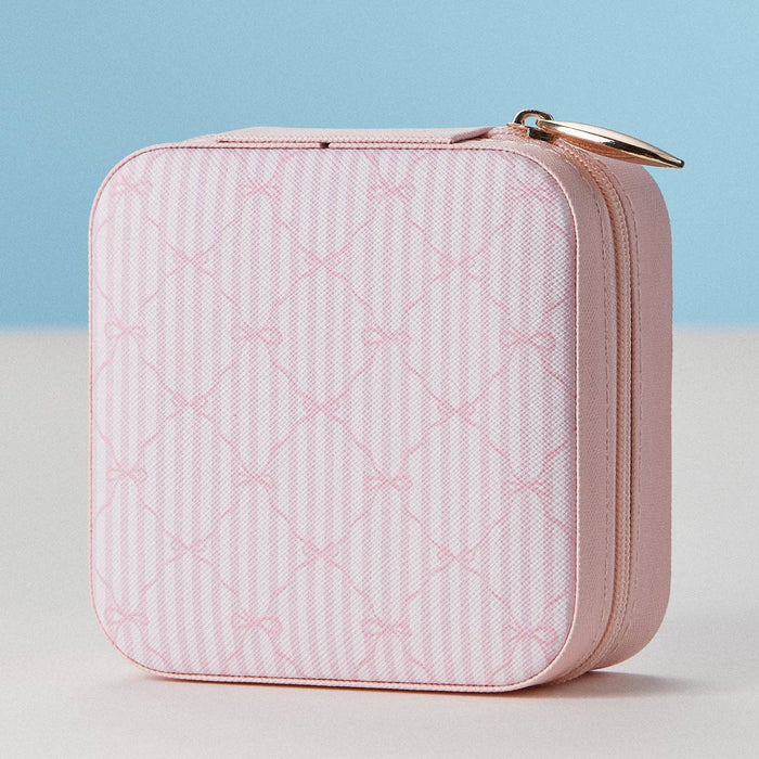 Faux Leather Novelty Print Travel Jewelry Box