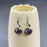 Geometric Dangle Earrings Inlaid with Natural Stone