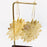 Golden Hollow Sunflower Hoop Earrings