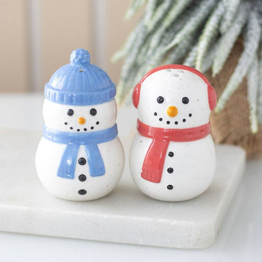 Winter Snowmen Christmas Salt and Pepper Shakers