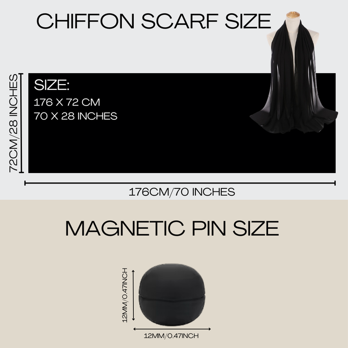 Chiffon Shawl Wrap Scarf - Evening Wear