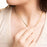 Paperclip Tennis Chain Split Necklace