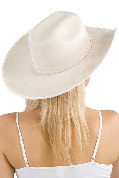 Faux Nubuck Suede Cutter Cowboy Hat