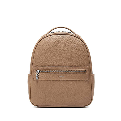 Hannah - Recycled Vegan Backpack - Latte Pebbled