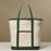 Ecofriendly Cotton Canvas Carry Tote with Charm Holder