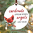 Red Cardinal Memorial Christmas Ornament