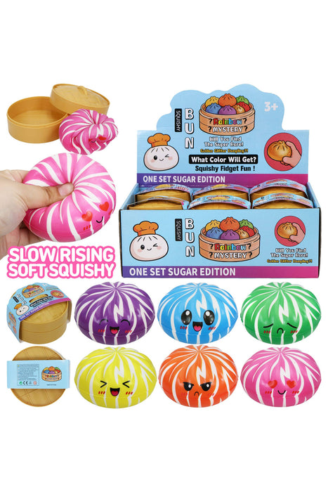 Colorful Pumpkin Stripe Dumpling Slow Rising Foam Squishy