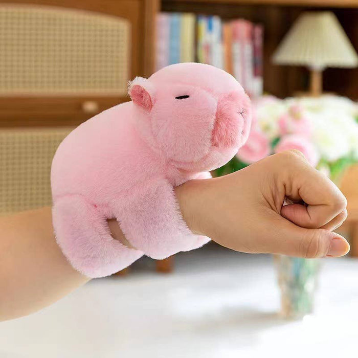 8" Capybara/Monkey Plush Bracelet/Wristband