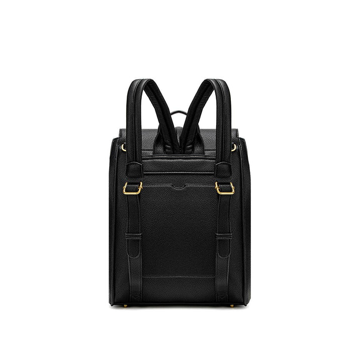 Lock - Recycled Vegan Backpack - Black Pebbled