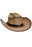 Eyeleted Vintage Burnt Cutter Palm Straw Cowboy Hat