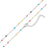 18K Gold PVD Stainless Steel Multi Confetti Chain Necklace