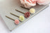 Flower Bobby Pins | Rose Hair Pins | Dusty Rose and Green