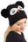 Sleeping Owl Fuzzy Fleece Chunky Knitted Beanie