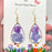 Hydrangea & Queen Anne's Lace Drop Dangle Earrings