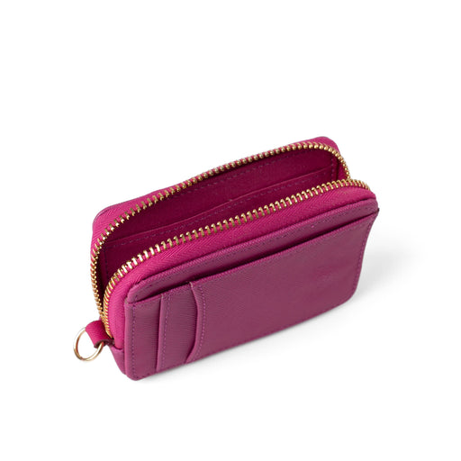 Raspberry Zip Wallet