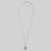 Oval Pendant Long Chain Necklace