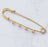 18K Gold Stainless Steel Charm Holder Brooch