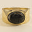 Oval Cabochon Wide Cuff Bracelet