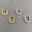 Zircon Inlaid 18K Gold Plated S.Steel Huggie Earrings