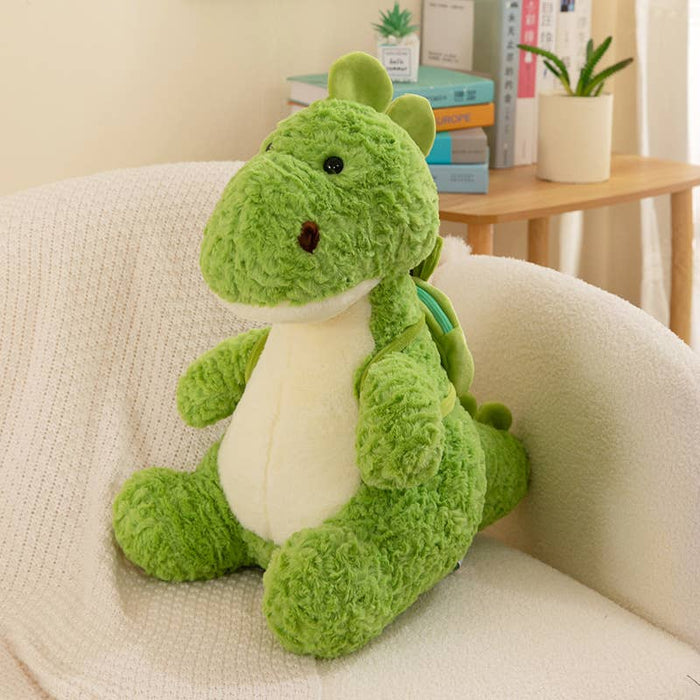 10" Dinosaur and Backpack Plush