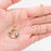 Hollow Star Moon Inlaid Opal Gold Plated Necklace - MS