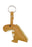 Dinosaur Vegan Leatherwork Metal Key Ring