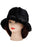 Solid Faux Fur Bucket Hat - Diamond Quilted Fabric