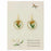 Cottage Yellow Green Dried Flower Round Earrings