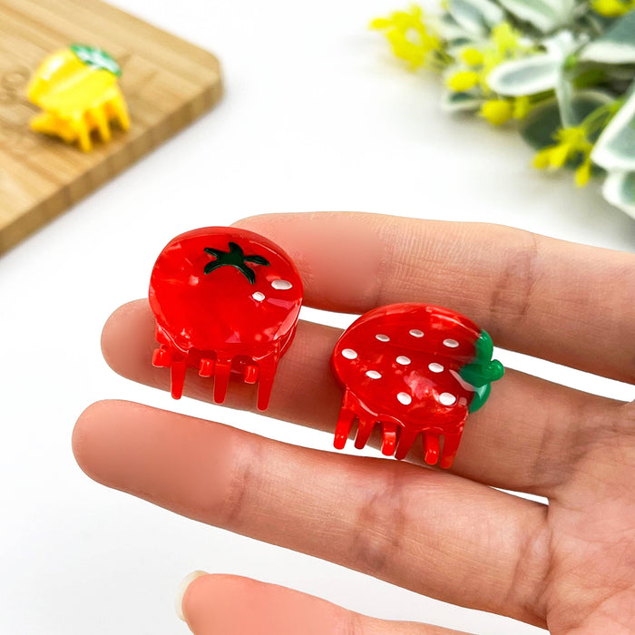 0.8'' Mini Cute Fruit Hair Claw Clip