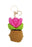 Large Emotional Support Pot Crochet Key Chain