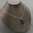 Colored Fluorite Cylinder Stone Ctystal Charm Necklaces - CS