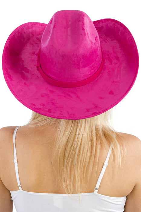 Faux Nubuck Suede Cutter Cowboy Hat