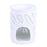 White Leafy Fern Cut Out Oil Burner and Wax Warmer