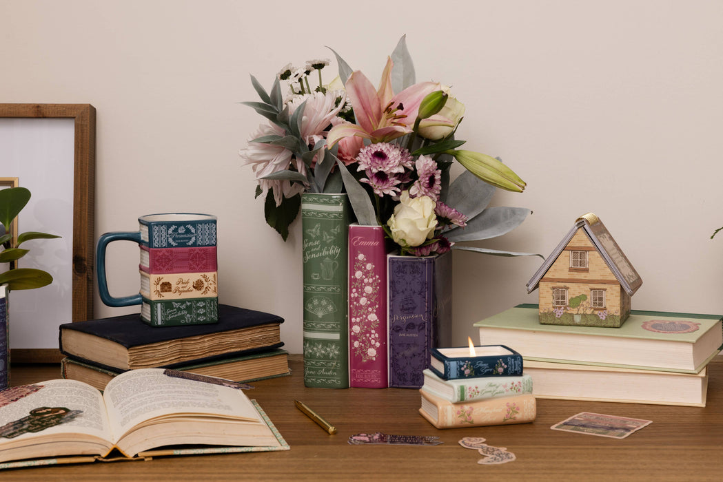 Triple Book Vase, Jane Austen