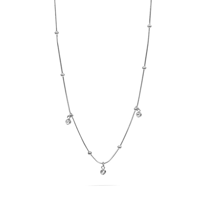 18K Gold PVD Stainless Steel Dangle Stone Necklace