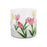 Vase Crackle Glass 6"x6" Tulips