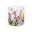 Vase Crackle Glass 4"x4" Tulips