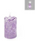 Candle Glass 8"x3.5" Lavender