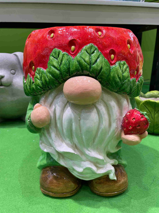 Strawberry Gnome Pot