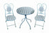 Patio Set Ceramic & Metal Lt. Blue