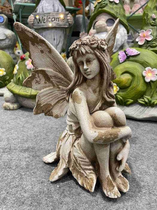 Fairy Sitting Statue
