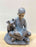 Boy Reading w/Puppy Bronze-look