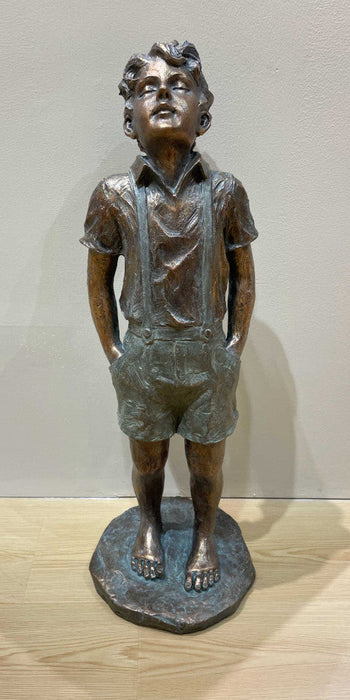 Boy Dreaming Bronze-look